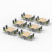 办公家具移动培训桌 折叠桌 组合开会桌