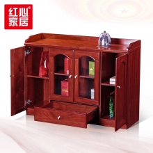 【红心家居】贴木皮油漆茶水柜矮柜文件柜 茶水柜