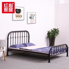 【红心家居】铁艺床2.02米铁床双人床铁艺简约床铁架床 2.02米床